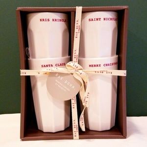 Rae Dunn Melamine Collection Christmas Cups (4)